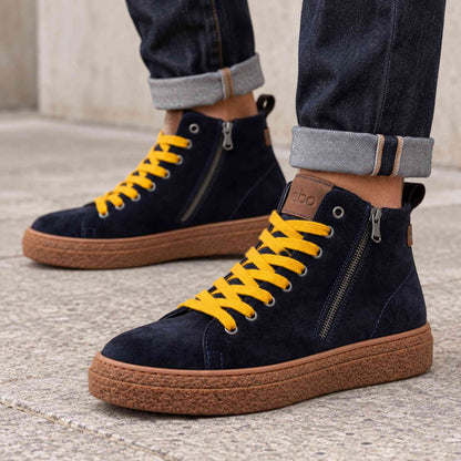 Scarpe uomo KEBO LG5000 camoscio blu Made in Italy - dettaglio prodotto