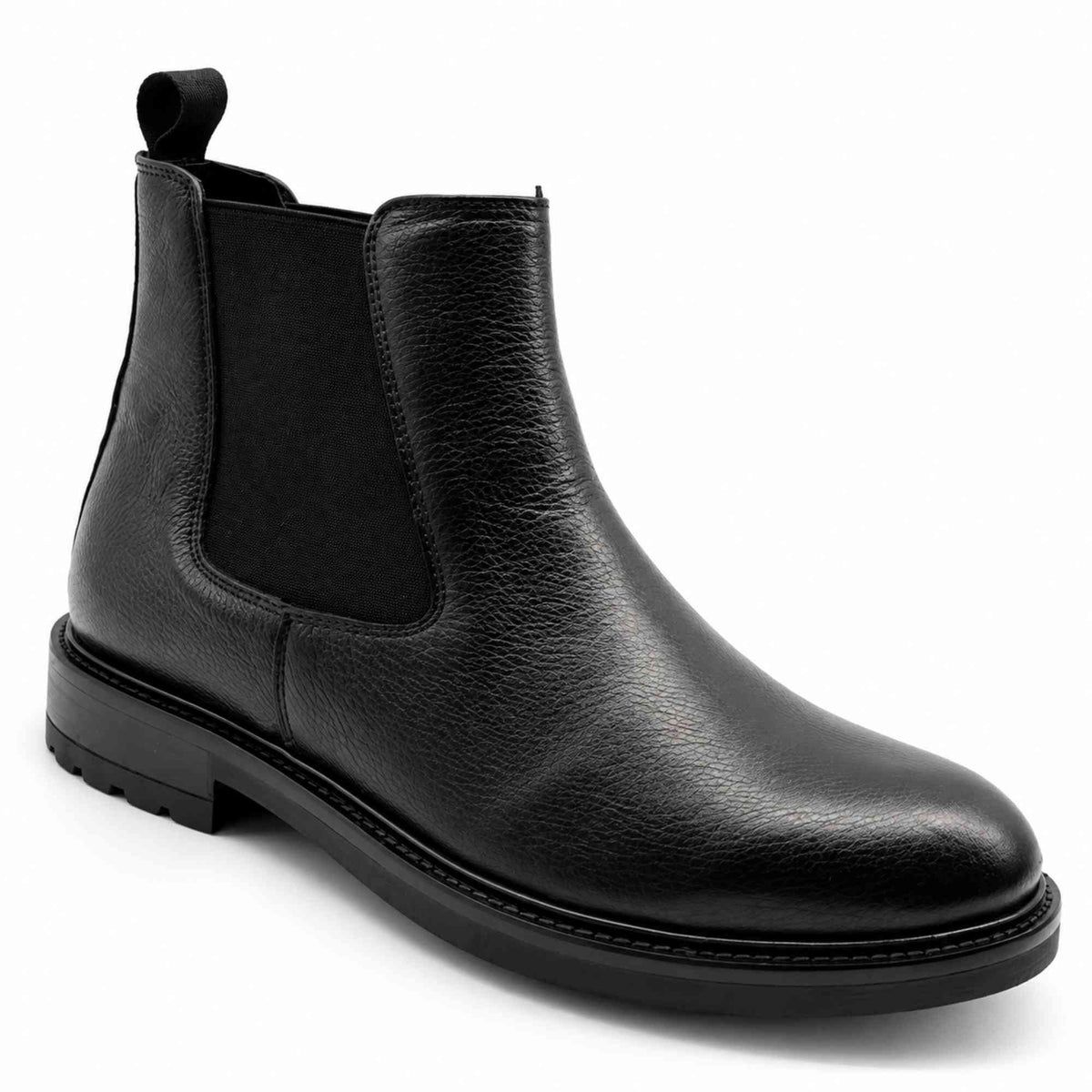 KEBO NA3018 polacchino uomo nero in pelle - dettaglio elastico