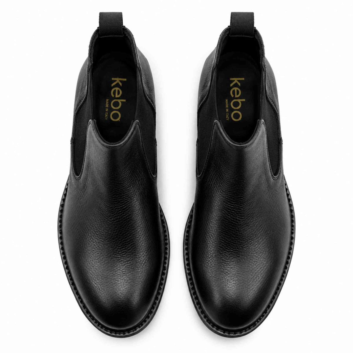 KEBO NA3018 scarpa uomo nera Made in Italy - vista prodotto