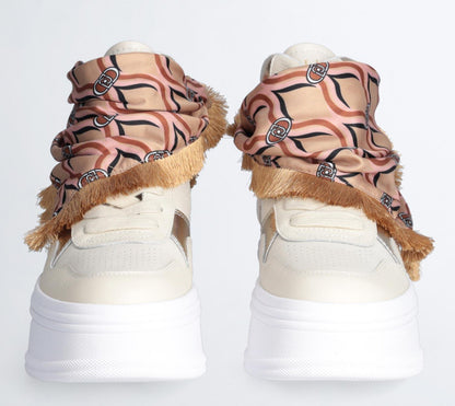 Sneakers mid LIU JO "Selma 02" BF3131 scarpe foulard donna