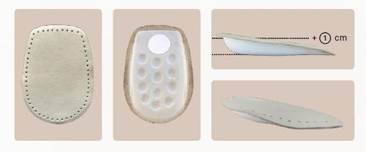 Alzatacco rialzo per tallone rivestito in pelle da 1cm