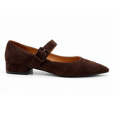 Mary Jane INUOVO DY6022 Scarpe donna camoscio marrone | Autunno Inverno