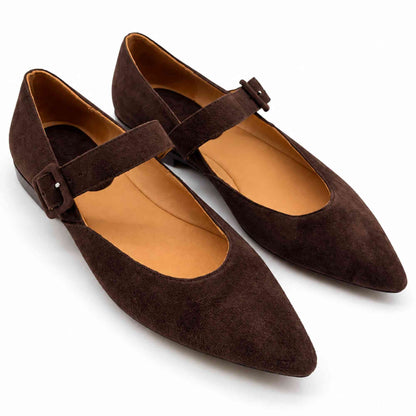 Scarpe Mary Jane INUOVO DY6022 marrone da donna