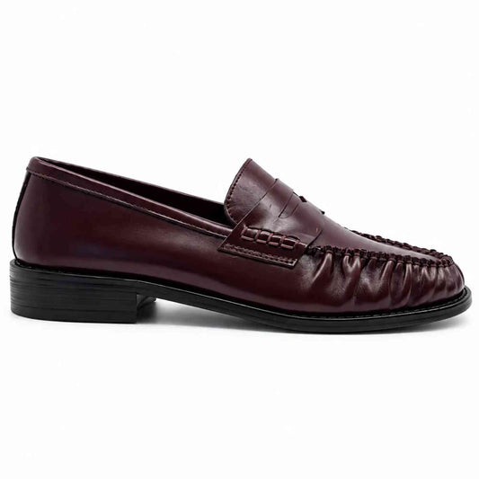 Mocassino INUOVO LF6962 donna in pelle scamosciata rosso merlot - fotografia principale