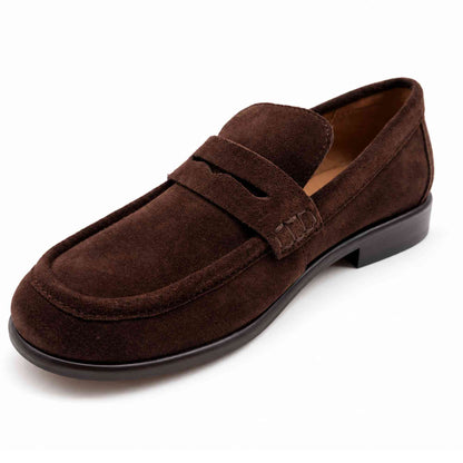 Mocassino INUOVO MC2591 marrone con suola in gomma