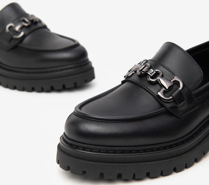 Mocassini NeroGiardini I411410-100 I411410 1410 scarpe donna
