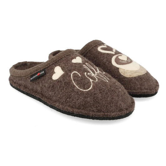 Pantofole Haflinger Coffee Time marroni - dettaglio 31501563