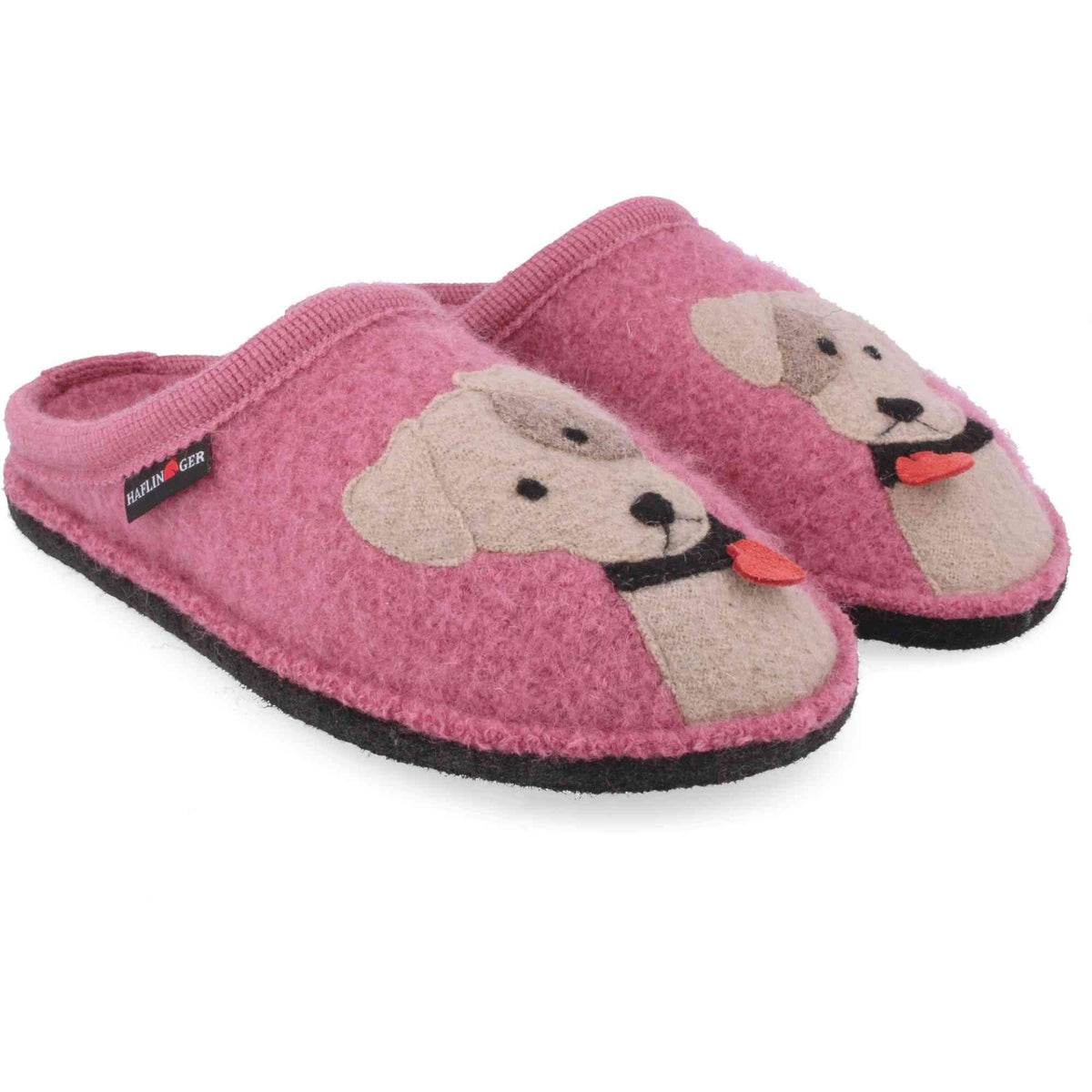 Pantofole Haflinger Flair Rudi 313107130 rosa in lana cotta
