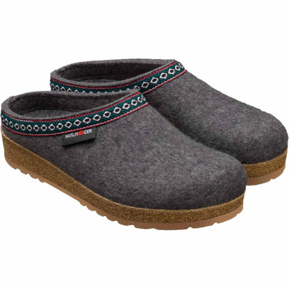 Pantofole HAFLINGER Franzl 71100104 grigio antracite - dettaglio 2
