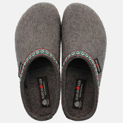 Pantofole HAFLINGER Franzl 71100104 grigio antracite - dettaglio 3