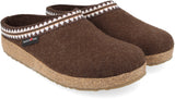 Pantofole Haflinger Grizzly 711073552 Lucky Marrone | Lana e Sughero