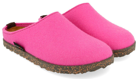 Pantofole Donna HAFLINGER Manhattan Rosa 3910010107, Plantare Estraibile