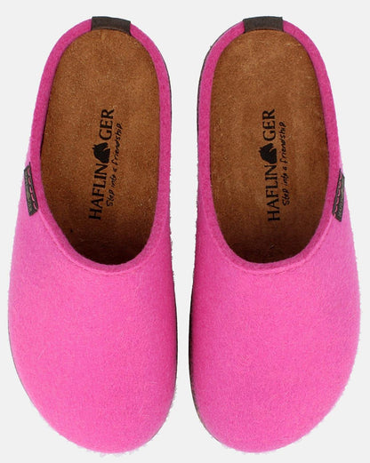 Pantofole Donna HAFLINGER Manhattan Rosa 3910010107, Plantare Estraibile