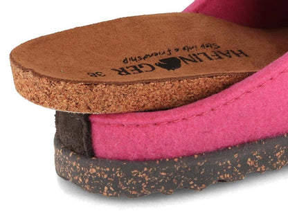 Pantofole Donna HAFLINGER Manhattan Rosa 3910010107, Plantare Estraibile