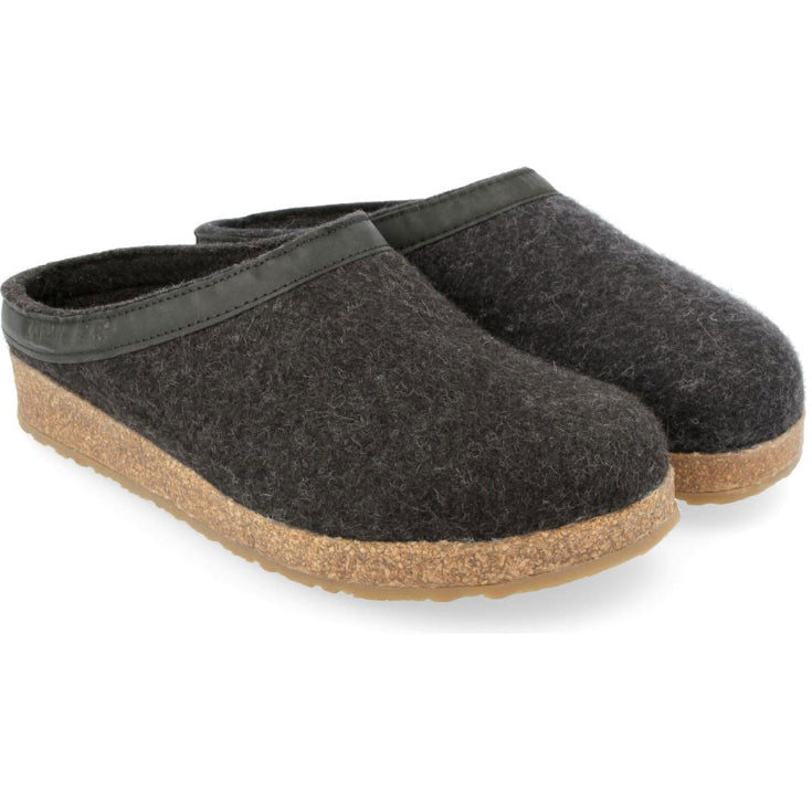 Pantofole HAFLINGER TORBEN grafite 71300177 in feltro lana (40-46)