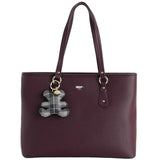 Borsa a Spalla PASHBAG Janine 20264 Marrone con Charm Orsetto | Autunno Inverno