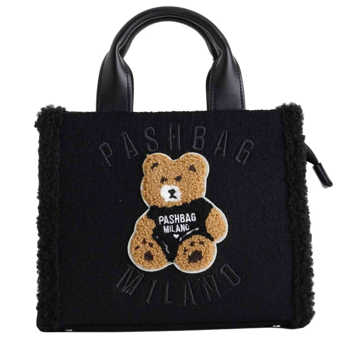 Borsa PASHBAG Mini Marge 18756 Nera con Orsetto Teddy – vista del prodotto, PASHBAG da TOMA calzature