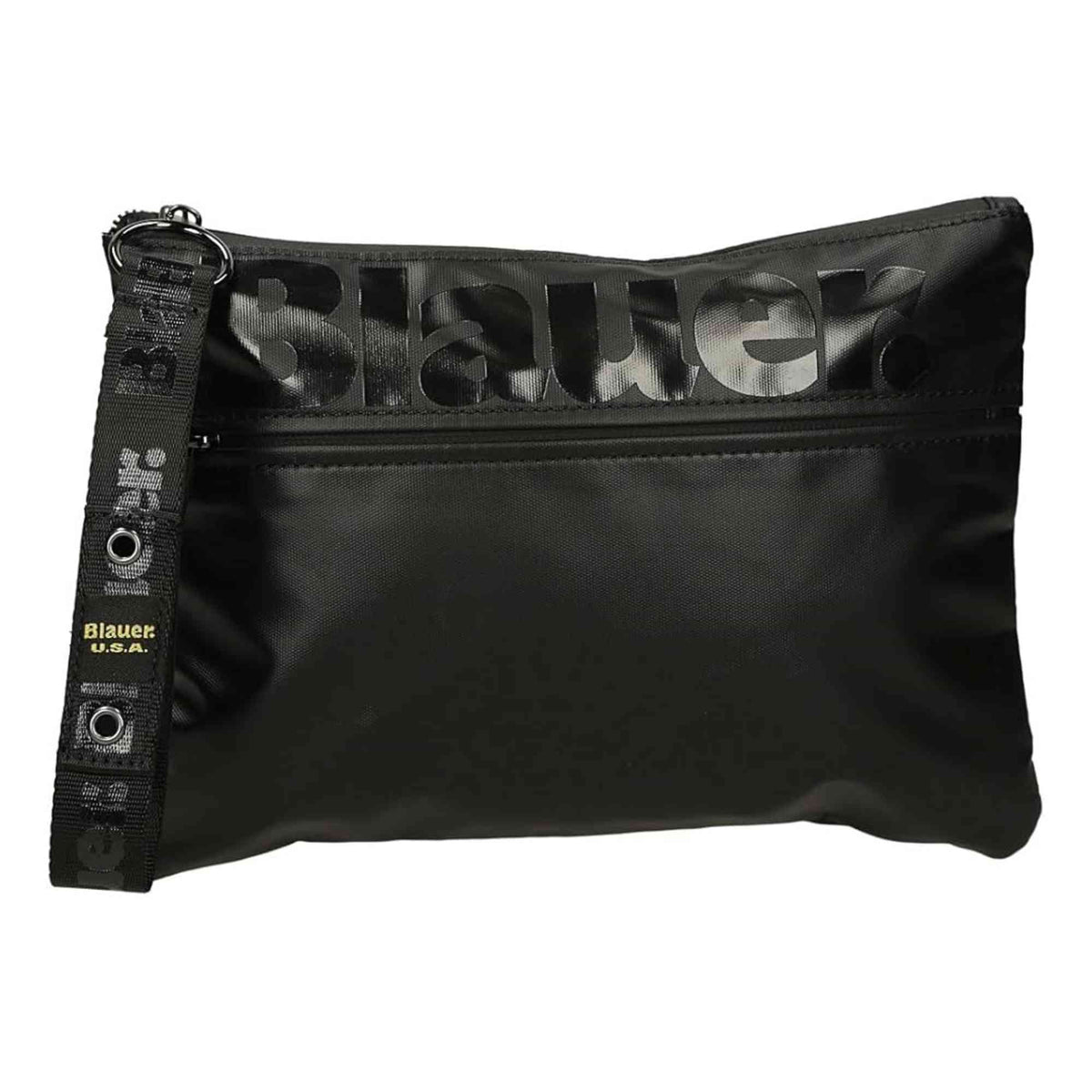 Pochette Blauer CONEY03 nera con chiusura zip e tasca frontale