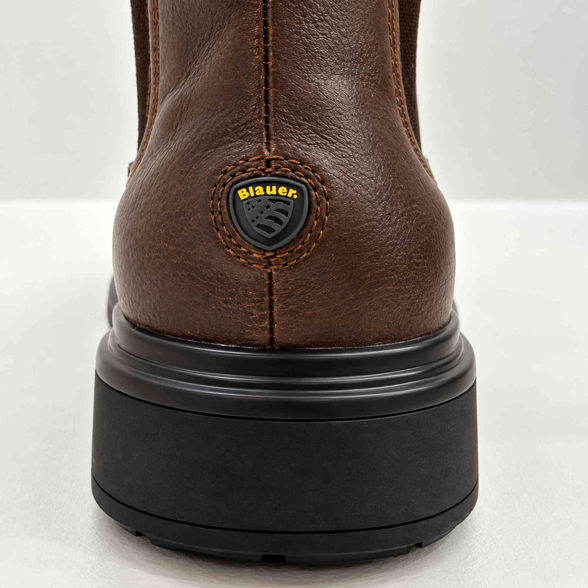 Polacchino Blauer GRADY01 uomo marrone scuro in pelle nubuck – fotografia 4