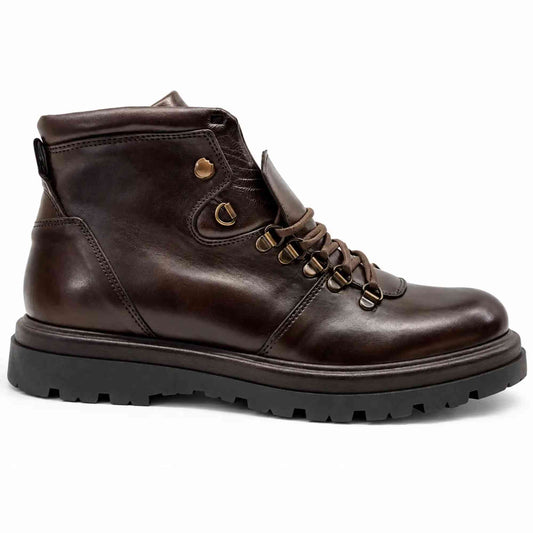 Polacchino KEBO KM18 uomo in pelle marrone Made in Italy