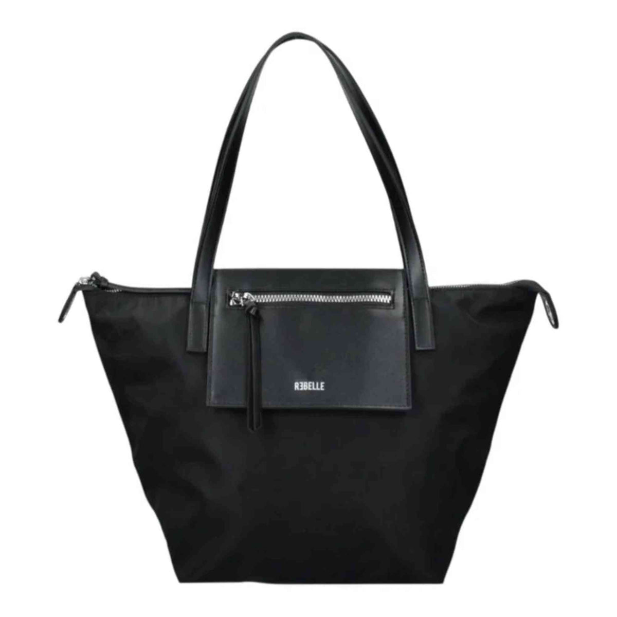 Borsa REBELLE NOA Small nera in nylon con tracolla regolabile