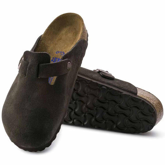 Sabot Boston Suede Birkenstock 1027460 calzata stretta (35-41)