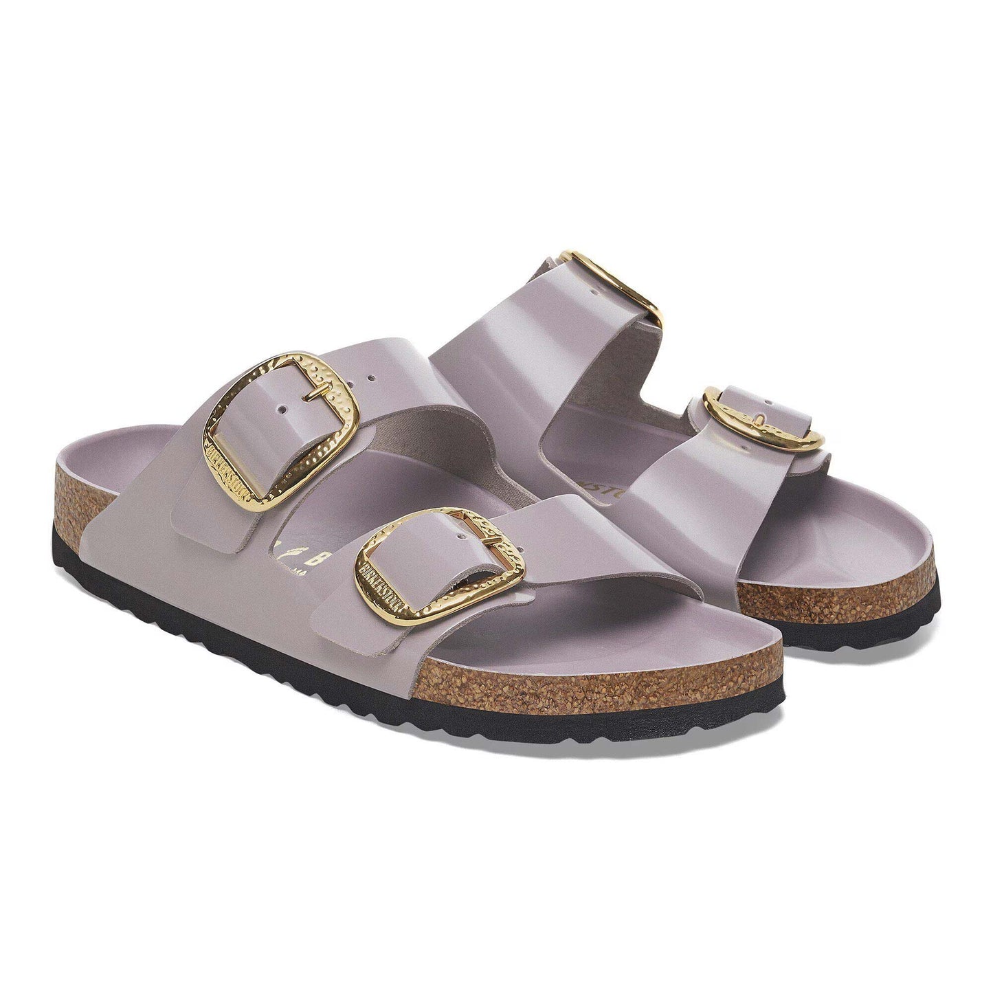 Sandali Arizona Big Buckle High-Shine Faded Birkenstock in pelle | Calzata Stretta 1029762