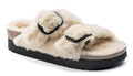 Sandali Donna Arizona Plateau Big Buckle Teddy Papillio by Birkenstock | Beige 1017642