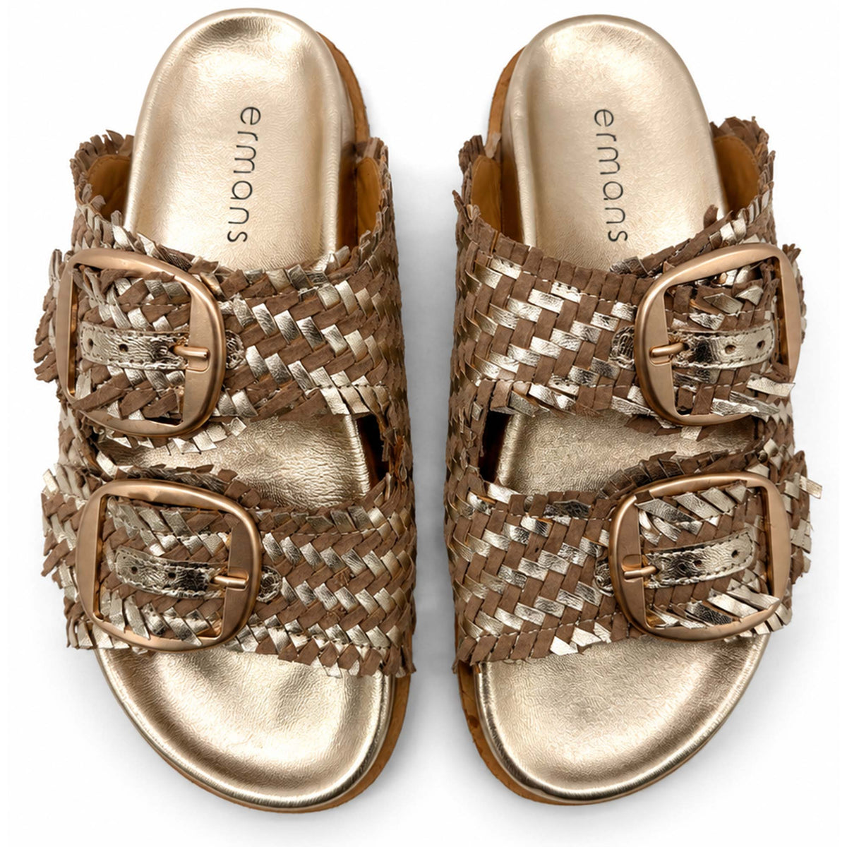 Sandali Ermans art.7413 donna platino
