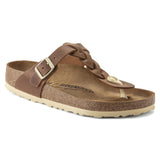 Sandali Donna Gizeh Braided Birkenstock Marrone | Calzata Normale 1021355