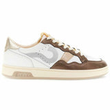 Sneakers Café Noir DD1002 Donna Bianche in Pelle e Camoscio