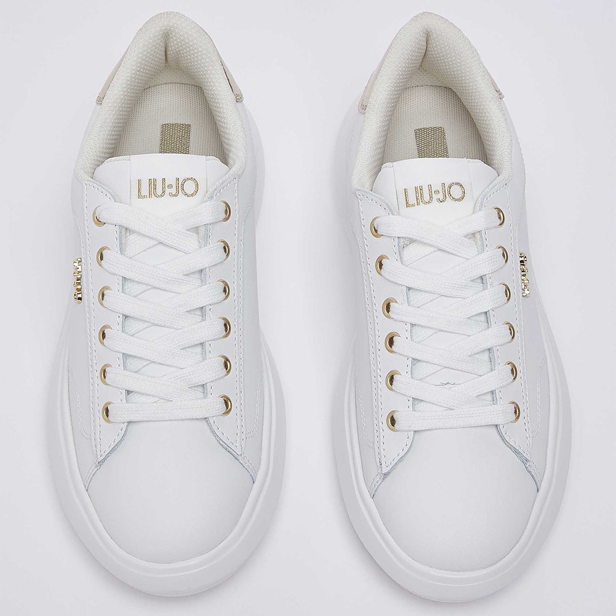 Sneakers LIU JO "Casper 01" BA6069 bianco/oro