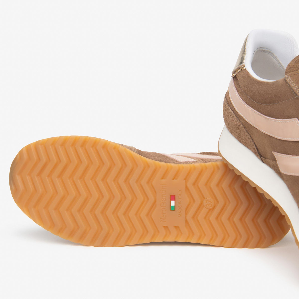 Sneakers NeroGiardini E615160D 442 Donna in Camoscio Marrone — foto 4