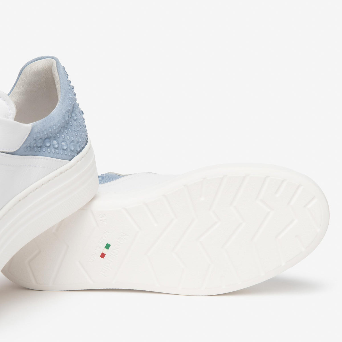 Sneakers NeroGiardini E615300D-707 Donna Pelle Bianca — foto 4