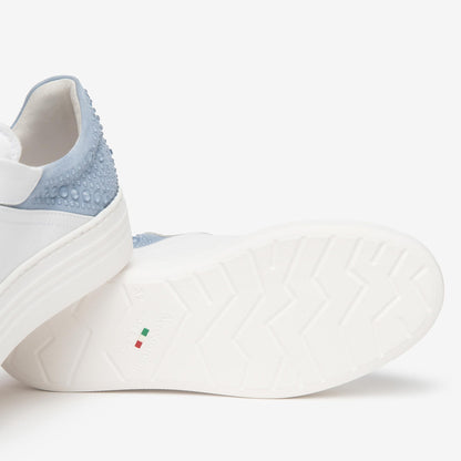 Sneakers NeroGiardini E615300D-707 Donna Pelle Bianca — foto 4