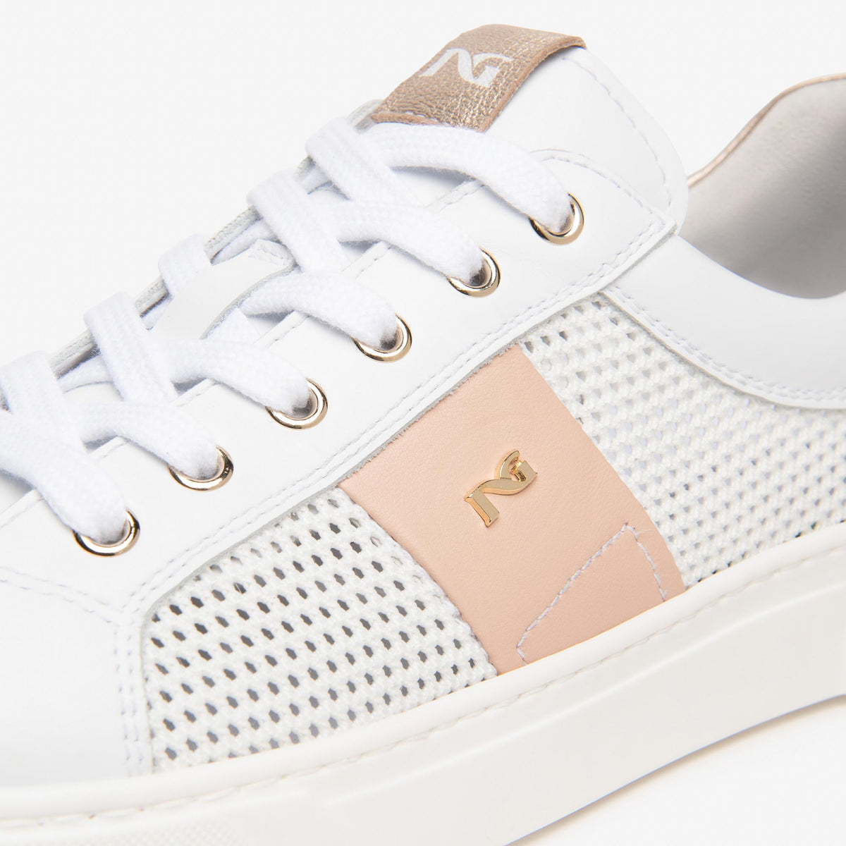 Sneakers NeroGiardini E615250D 707 Donna Pelle Bianca — foto 3
