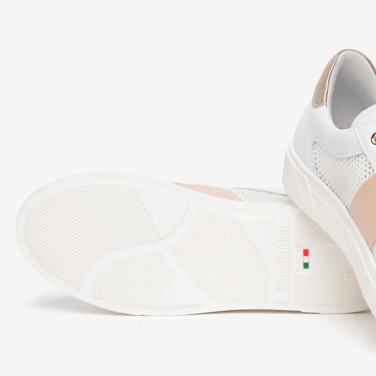 Sneakers NeroGiardini E615250D 707 Donna Pelle Bianca — foto 4