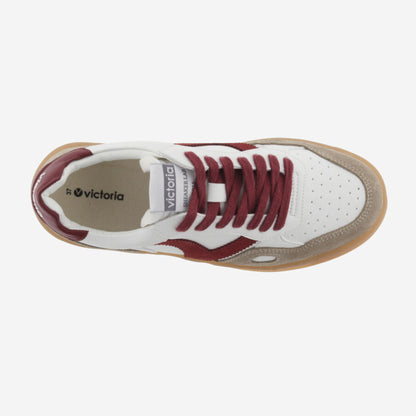 Sneakers Victoria Seul 1257125 donna bianco e rosso: stile rétro, soletta estraibile e suola caramello. Scopri taglie e calzata. Spedizione in Italia