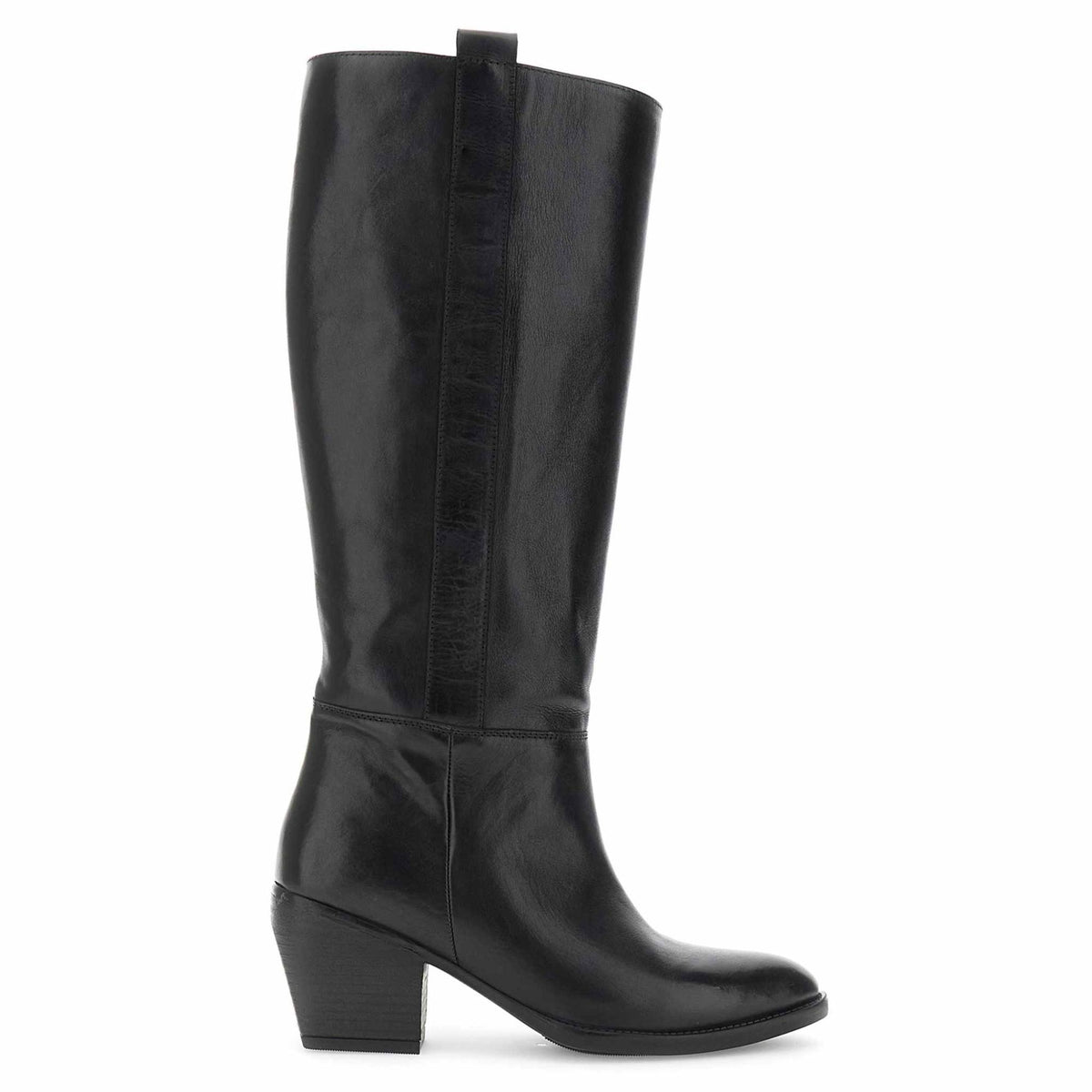 Stivali Café Noir MA1007 donna pelle nera tacco 7 cm – TOMAcalzature