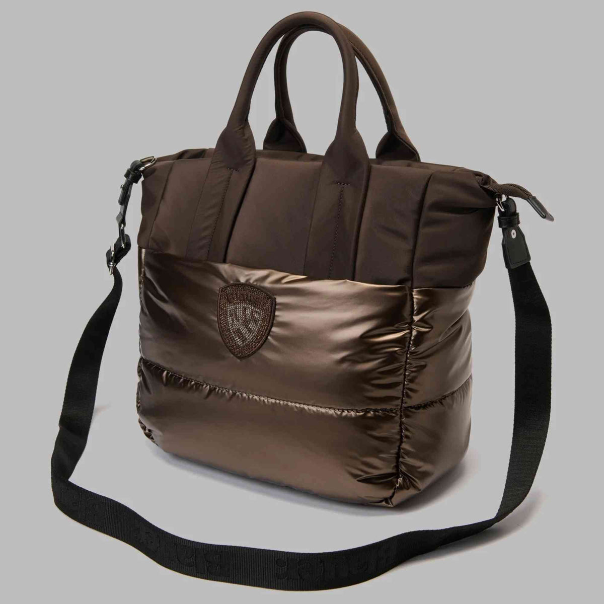 Borsa Blauer QUARTXL01 Tote Bag Donna Marrone in Nylon | Autunno Inverno