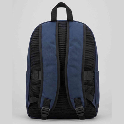 Zaino Blauer EAST01 uomo blu navy, dettaglio tasche con zip