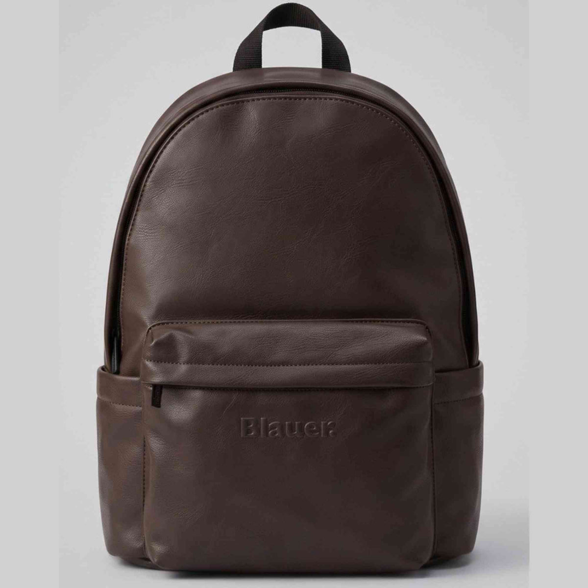 Zaino Blauer NAPER03 uomo marrone scuro con tasca frontale