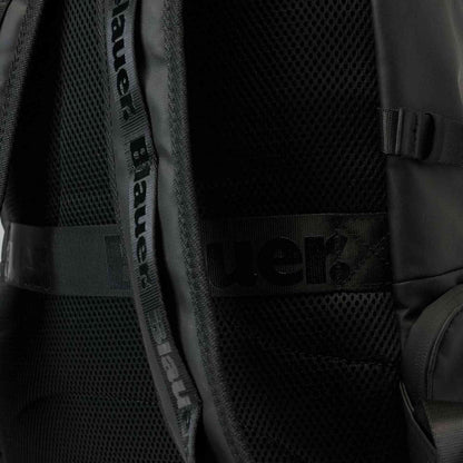 Zaino Blauer WORCE03 uomo nero, dettaglio tasche con zip